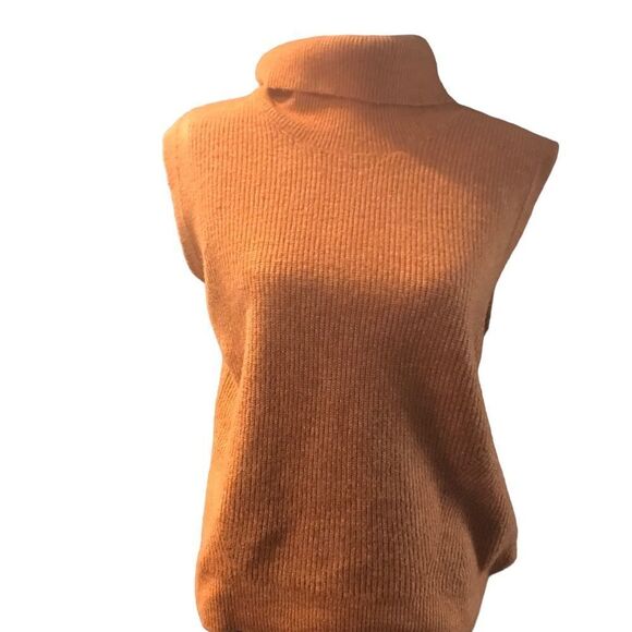 Scoop NYC Women's Orange Cowl Neck Sweater - Picture 2 of 11